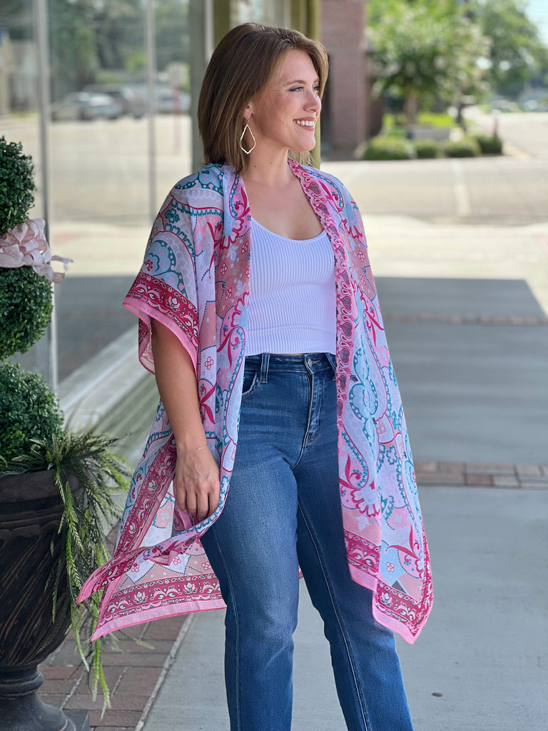 Hippie heart kimono