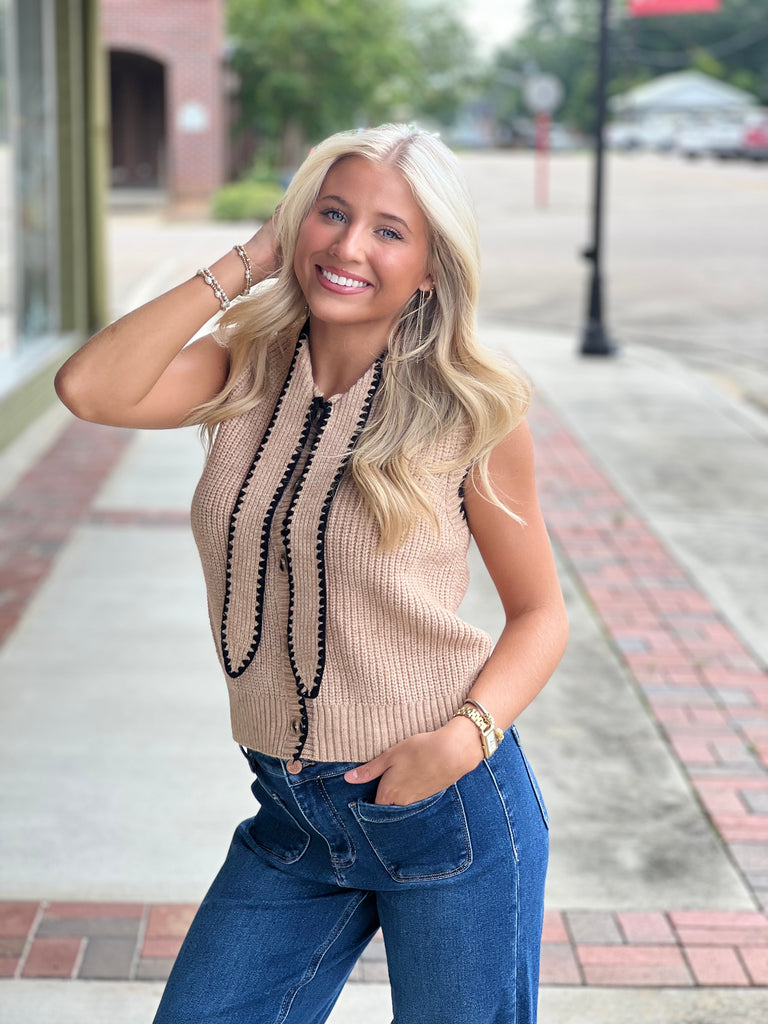 Isle sleeveless sweater