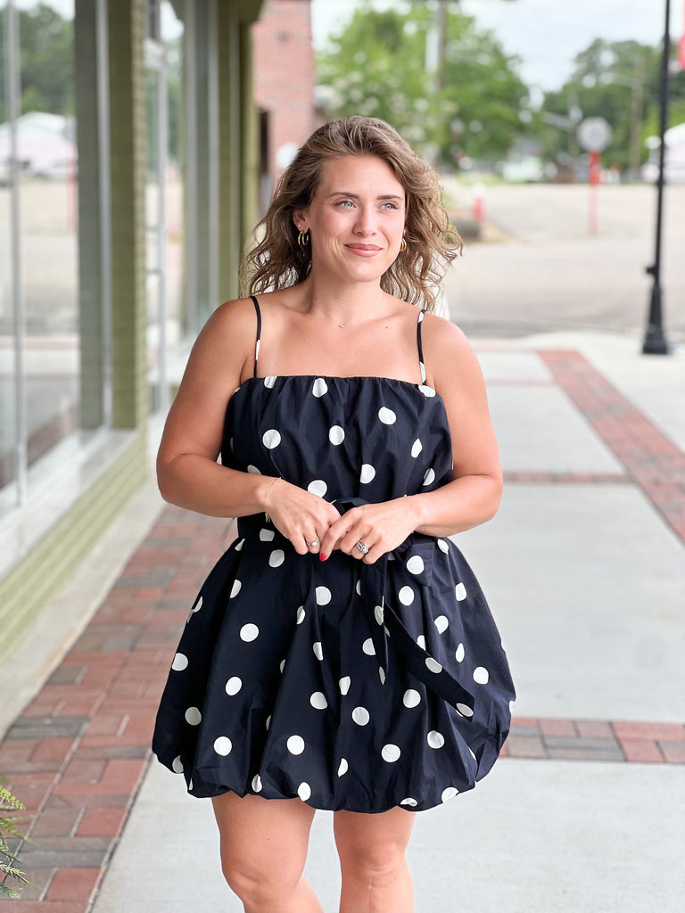black and white bubble dress SANS FAFF x REVOLVE Colline Bubble Dress in Blue