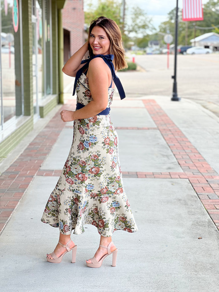 Mable tapestry midi dress